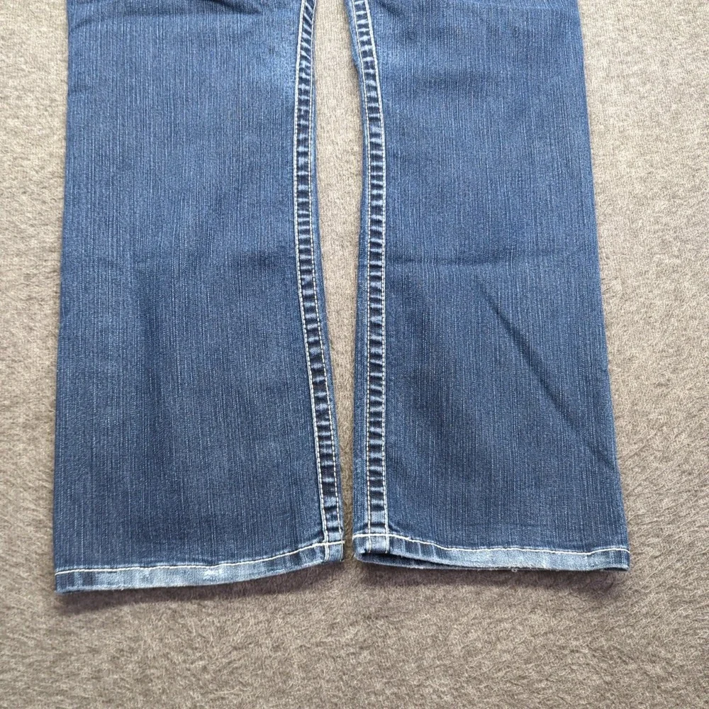 BKE‎ Jeans Womens 32 Blue Drew Boot Cut Western Cowgirl Stretch Faded Casual